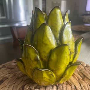Beautiful Green Artichoke Votive Candle Holder.